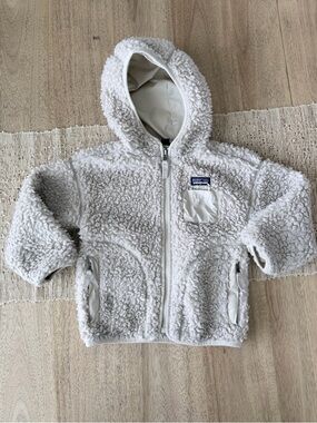 PATAGONIA BABY RETRO-X HOODY TODDLERS' Cream Sherpa Full Zip 3T